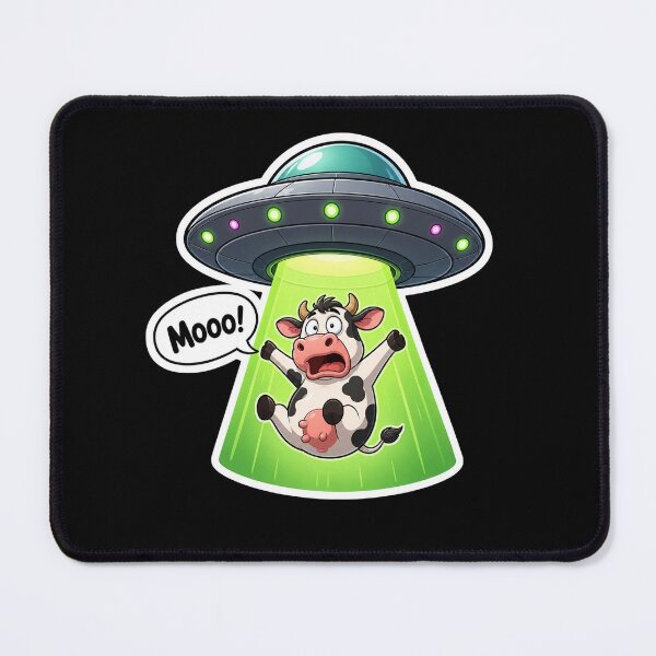 Item preview, Funny Cow Abducted by Alien Spaceship designed and sold by Owcomm.