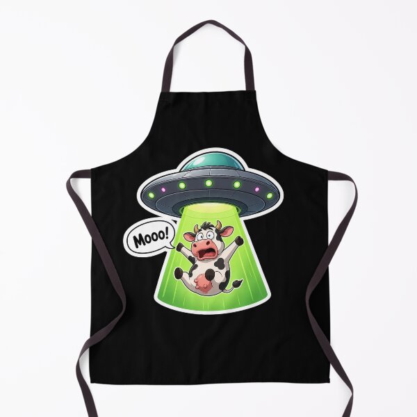Item preview, Funny Cow Abducted by Alien Spaceship designed and sold by Owcomm.