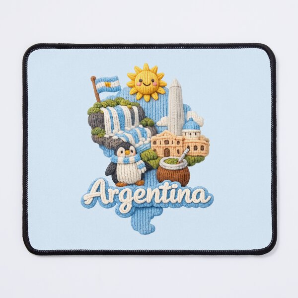 Item preview, Cute Knitted Argentina Landmark | Handmade Yarn Knit Travel Souvenir designed and sold by Moons Studio.