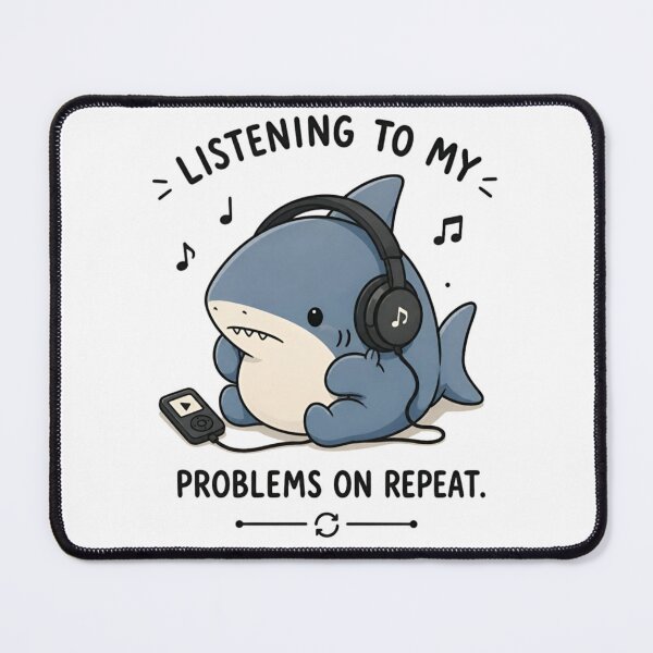 Item preview, mr. shark listening to his problems designed and sold by rimisart.