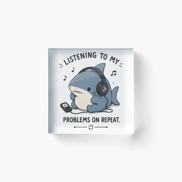 Item preview, mr. shark listening to his problems designed and sold by rimisart.