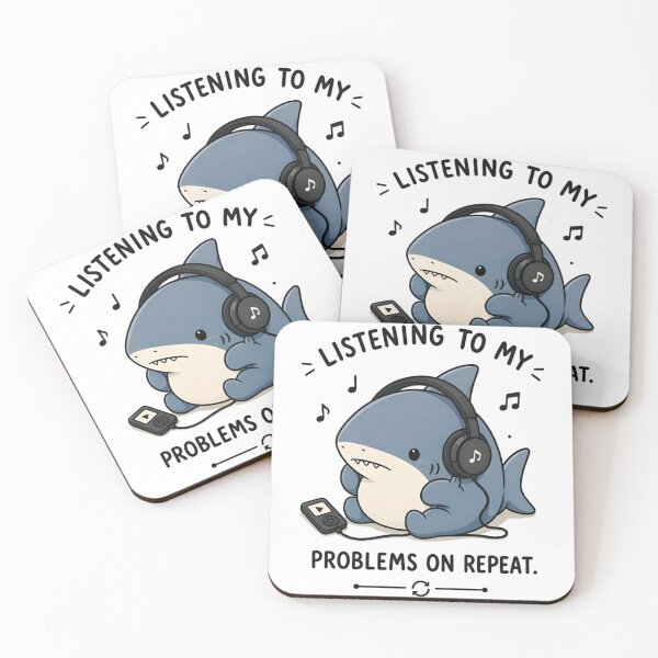 Item preview, mr. shark listening to his problems designed and sold by rimisart.