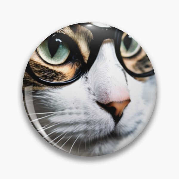 Item preview, Animals - Tabby Cat with Glasses, Humorous and Quirky Portrait designed and sold by World-Pets.