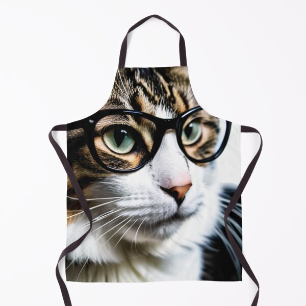 Item preview, Animals - Tabby Cat with Glasses, Humorous and Quirky Portrait designed and sold by World-Pets.