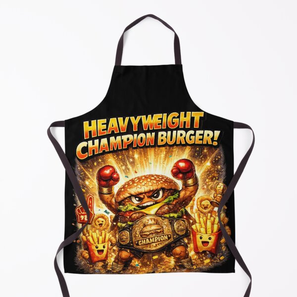 Item preview, Heavyweight Champion Burger Boxing T-Shirt | Athletic Food Lover Tee designed and sold by irfanshikh.