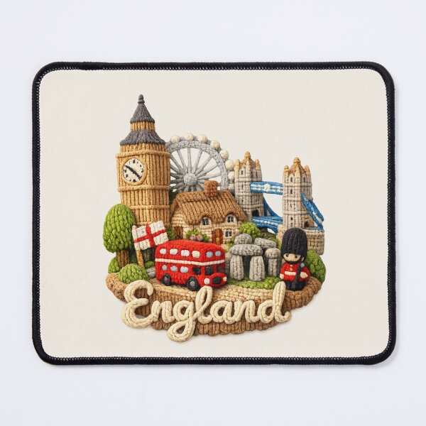 Item preview, Cute Knitted England Landmark | Handmade Yarn Knit Travel Souvenir designed and sold by Moons Studio.