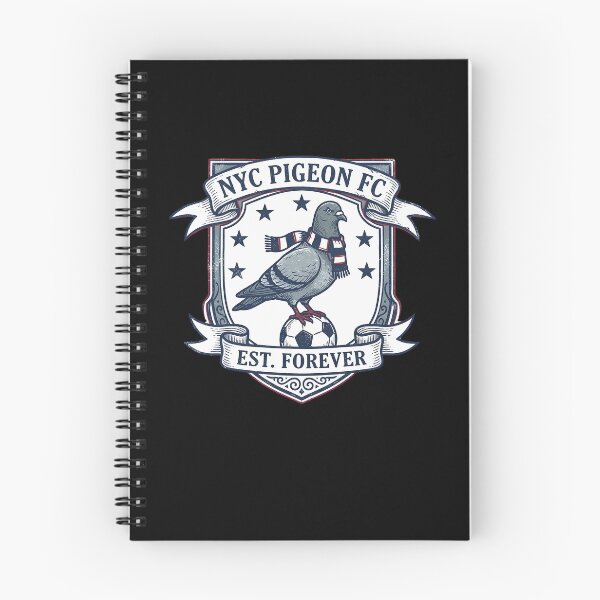 Item preview, NYC Pigeon FC Est Forever Funny Soccer Badge designed and sold by Lulustarfox.