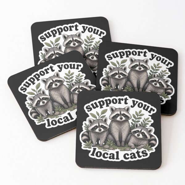 Item preview, Support Your Local Trash Panda Cats designed and sold by Owcomm.
