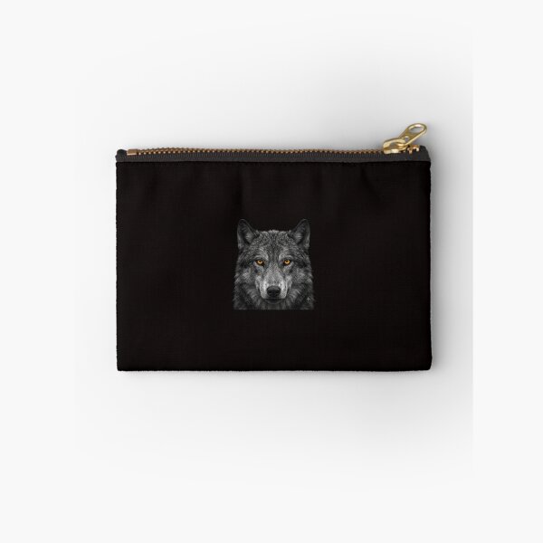 Item preview, Grey Wolf Portrait Amber Eyes  designed and sold by Doka  Images.