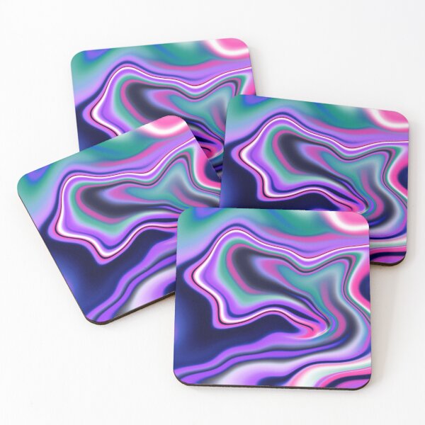 Item preview, Neon Liquid Waves Abstract Gradient designed and sold by Happyabstract.
