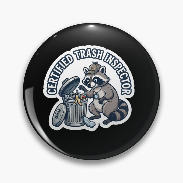 Item preview, Certified Trash Inspector Raccoon Funny Wildlife designed and sold by Owcomm.