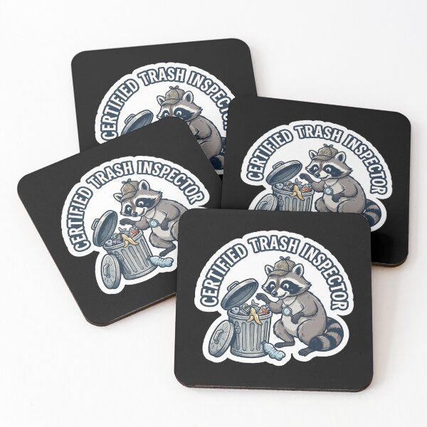 Item preview, Certified Trash Inspector Raccoon Funny Wildlife designed and sold by Owcomm.