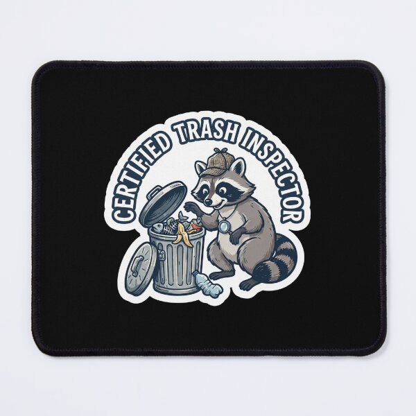 Item preview, Certified Trash Inspector Raccoon Funny Wildlife designed and sold by Owcomm.