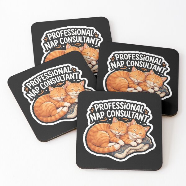 Item preview, Professional Nap Consultant Cute Sleeping Cats designed and sold by Owcomm.