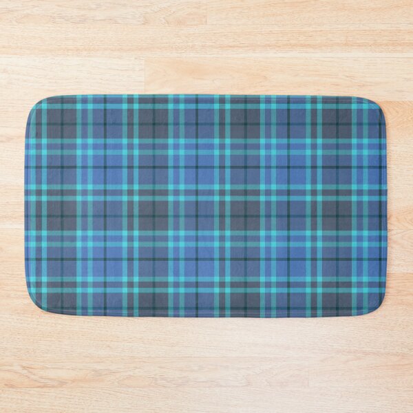 Item preview, Blue tartan plaid with faux twill texture designed and sold by Anne Londez Studio.