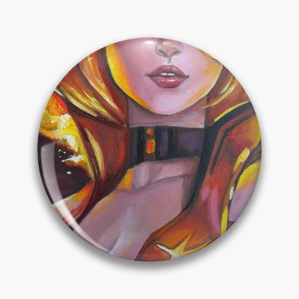 Item preview, Fiery Warrior Princess Oil Portrait designed and sold by VitaMel.