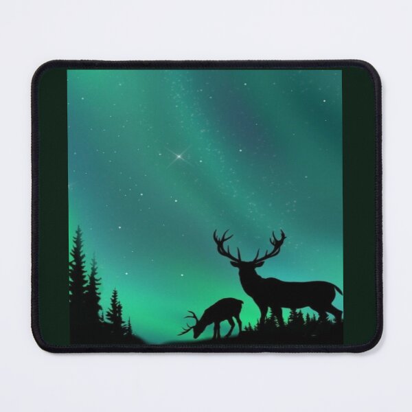Item preview, Aurora Borealis Forest Wildlife Artwork designed and sold by NivyasArtistry.