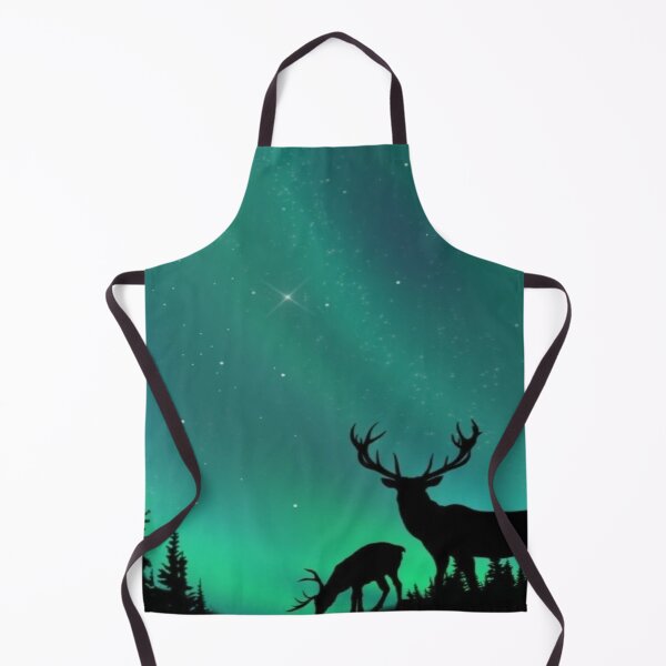 Item preview, Aurora Borealis Forest Wildlife Artwork  designed and sold by NivyasArtistry.