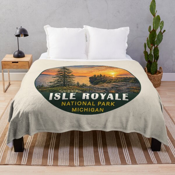 Item preview, Isle Royale National Park Retro Wilderness designed and sold by Gideon Emmerich.