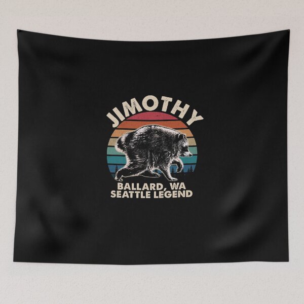 Item preview, Jimothy Raccoon Seattle Legend designed and sold by PatrickRobbin.