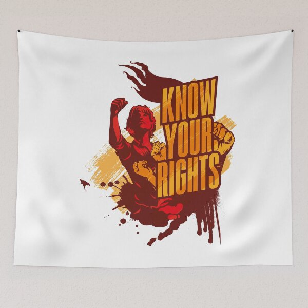 Item preview, Know Your Rights Poster -Women designed and sold by BlueRockDesigns.