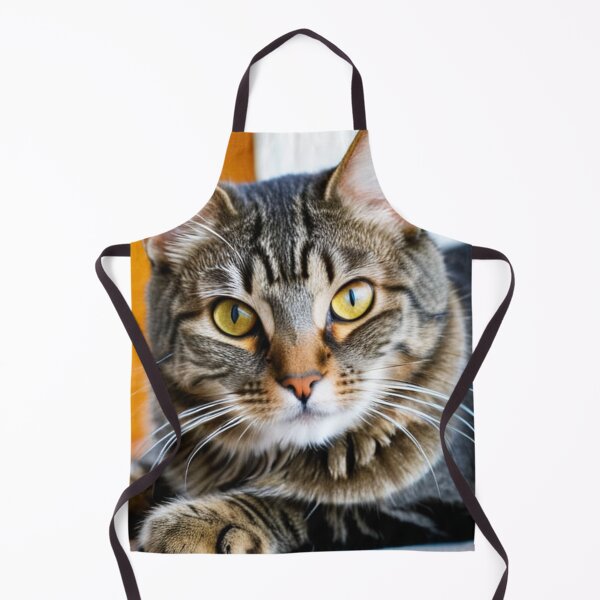 Artikelvorschau, Animals - Tabby Cat, Feline Portrait with Golden Gaze entworfen und verkauft von World-Pets.