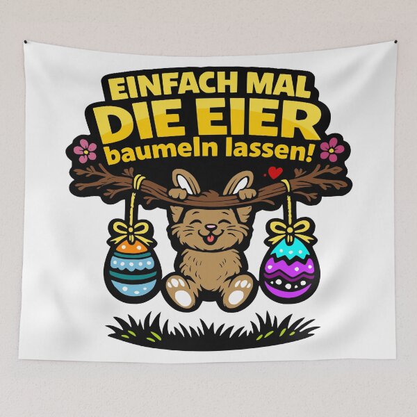 Item preview, Just let the eggs dangle, bunny. designed and sold by Pommes im Bett.