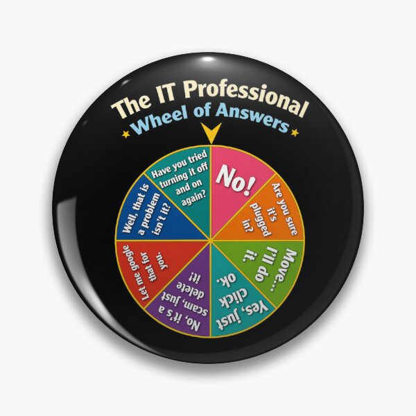 Item preview, The IT Professional Wheel of Answers designed and sold by kelvinmunene13.