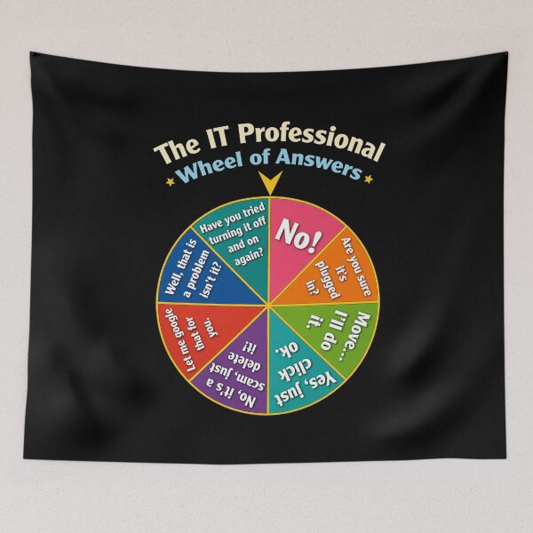 Item preview, The IT Professional Wheel of Answers designed and sold by kelvinmunene13.