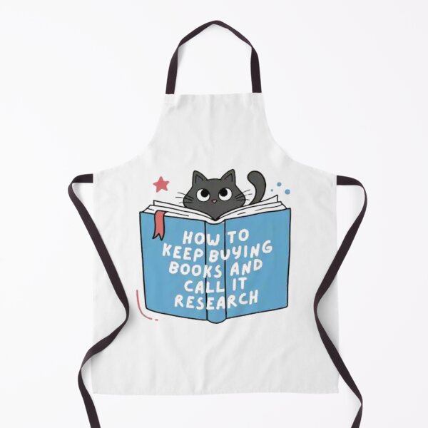 Item preview, Funny Reading Cat Bookworm Illustration for Book Lovers and Library Enthusiasts designed and sold by Charonde.