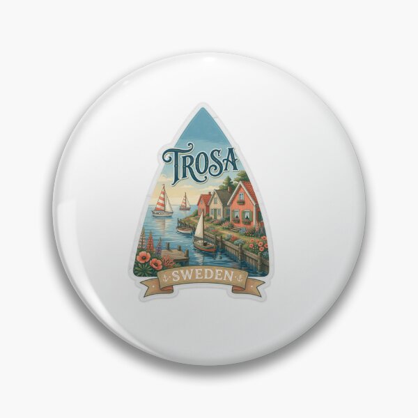 Item preview, Trosa Sweden Harbor Travel Sticker designed and sold by Imaginarium of Chaos falcon88 .