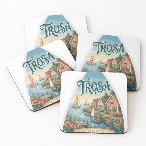 Item preview, Trosa Sweden Harbor Travel Sticker designed and sold by Imaginarium of Chaos falcon88 .