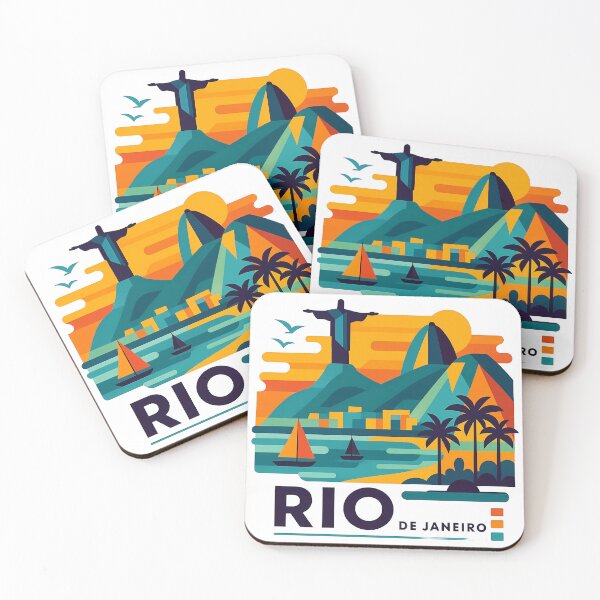 Item preview, Rio de Janeiro Christ the Redeemer & Sugarloaf Art designed and sold by OzzFrequency.