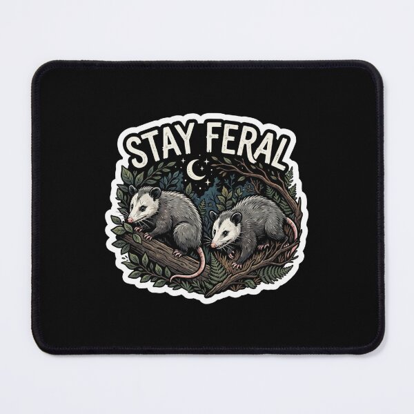 Item preview, Stay Feral Opossum In The Night designed and sold by Owcomm.