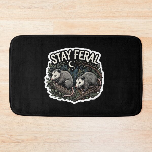 Item preview, Stay Feral Opossum In The Night designed and sold by Owcomm.