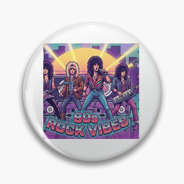 Item preview, 80s Rock Vibes - Vintage Glam Metal Band Illustration designed and sold by BoldConcept43.