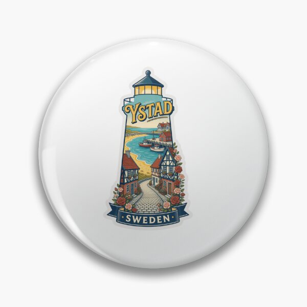 Item preview, Ystad Sweden Historic Travel Sticker designed and sold by Imaginarium of Chaos falcon88 .