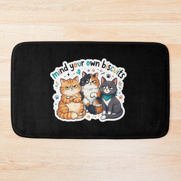 Item preview, Cute Grumpy Cats Mind Your Own Biscuits designed and sold by Owcomm.