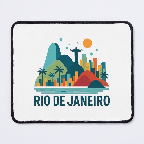 Item preview, Rio de Janeiro Christ the Redeemer & Sugarloaf Art designed and sold by OzzFrequency.
