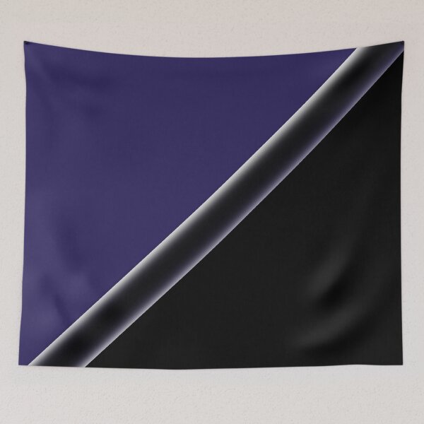 Item preview, Minimalist Midnight Blue and Black  Color Block Art designed and sold by pluielegere.