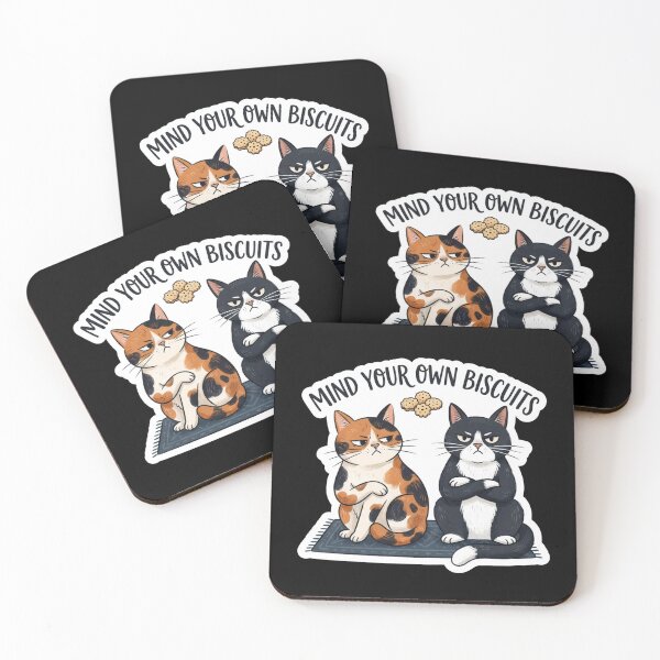 Item preview, Mind Your Own Biscuits Funny Cats designed and sold by Owcomm.