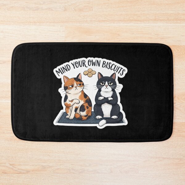 Item preview, Mind Your Own Biscuits Funny Cats designed and sold by Owcomm.