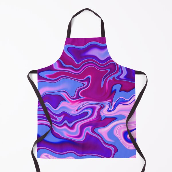 Item preview, Neon Purple & Blue Fluid Abstract Art designed and sold by Happyabstract.