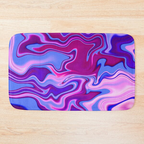 Item preview, Neon Purple & Blue Fluid Abstract Art designed and sold by Happyabstract.