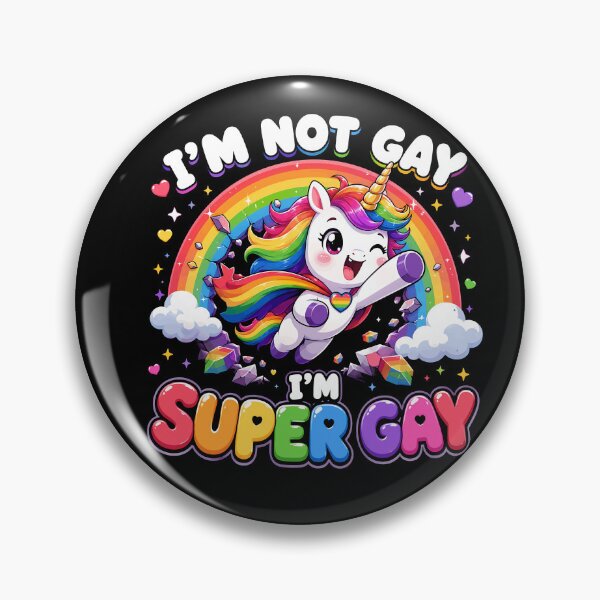 Item preview, I'm Not Gay Super Gay Rainbow Unicorn Pride designed and sold by yoddel.