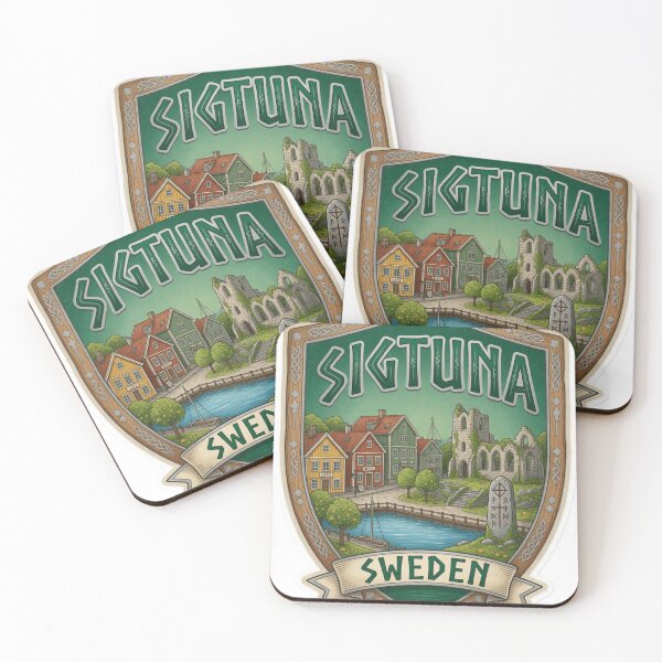 Item preview, Sigtuna Sweden Historic Town Sticker Souvenir Summer Edition designed and sold by Imaginarium of Chaos falcon88 .