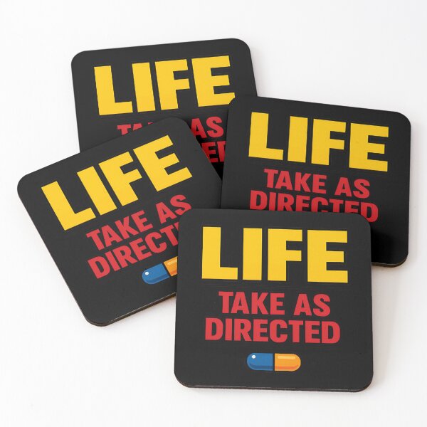 Item preview, Life Take As Directed Funny Prescription Medicine Humor Design designed and sold by TeeTimeTreasure.