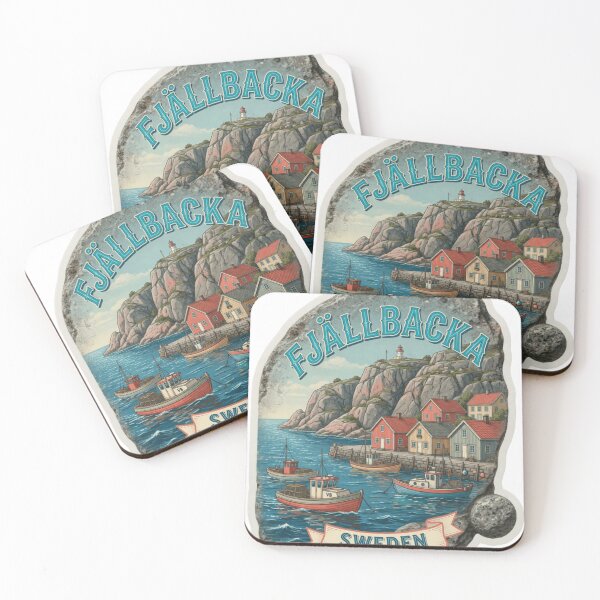 Item preview, Fjällbacka Sweden Coastal Village Sticker designed and sold by Imaginarium of Chaos falcon88 .