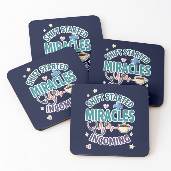 Item preview, Shift Started Miracles Incoming Funny Nurse Healthcare Worker Gift Tshirt designed and sold by HopeAndHustle.