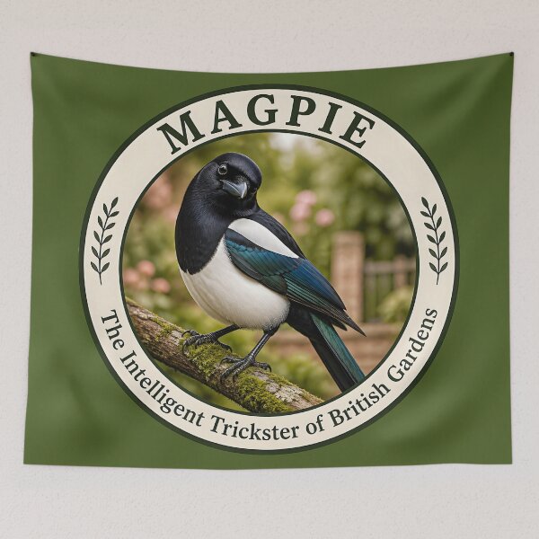 Item preview, MAGPIE – The Intelligent Trickster of British Gardens designed and sold by The Digital Compass.